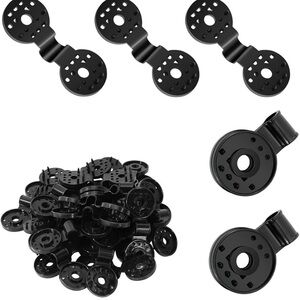 50PCS Black Round Shade Cloth Plastic Clips Placement for Sun Shade